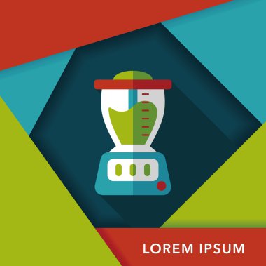 Uzun Gölge, eps10 suyu makine düz simgesiyle