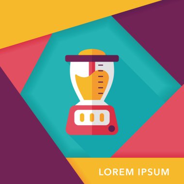 Uzun Gölge, eps10 suyu makine düz simgesiyle