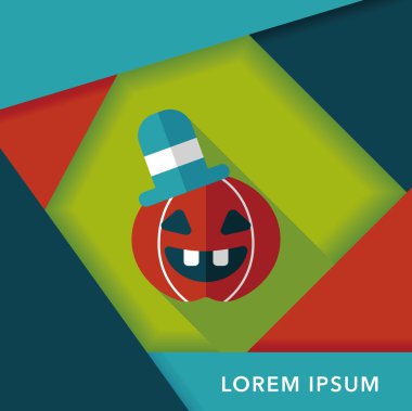 Uzun Gölge, eps10 ile kabak düz simgesi