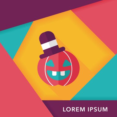 Uzun Gölge, eps10 ile kabak düz simgesi