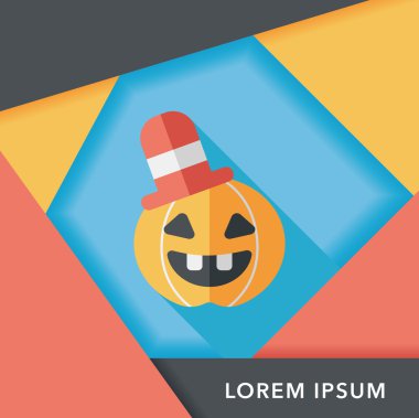 Uzun Gölge, eps10 ile kabak düz simgesi