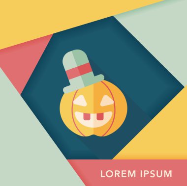 Uzun Gölge, eps10 ile kabak düz simgesi