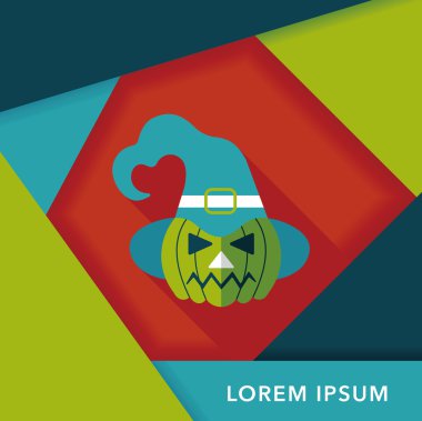 Uzun Gölge, eps10 ile kabak düz simgesi