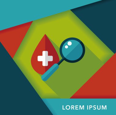 Uzun Gölge, eps10 ile kan düz simgesini bulun