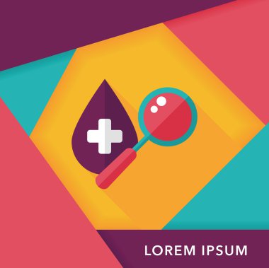 Uzun Gölge, eps10 ile kan düz simgesini bulun