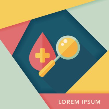 Uzun Gölge, eps10 ile kan düz simgesini bulun