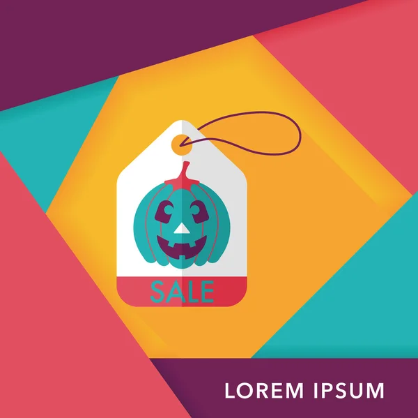 VENTA de Halloween icono plano con sombra larga, eps10 — Vector de stock