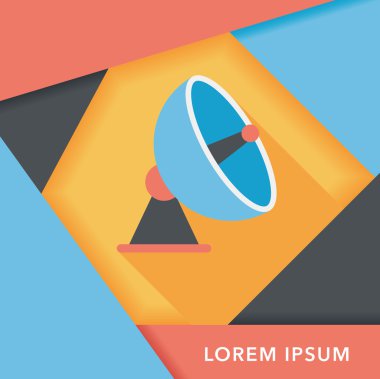 Uzun Gölge, eps10 ile uzay uydu düz simgesi