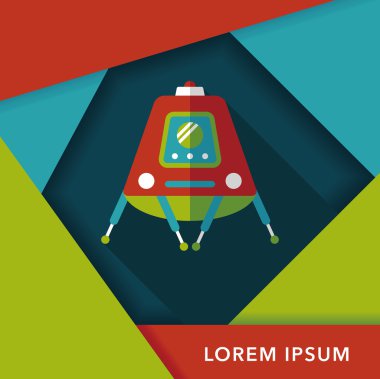 Uzun Gölge, eps10 ile alan Rover düz simgesi