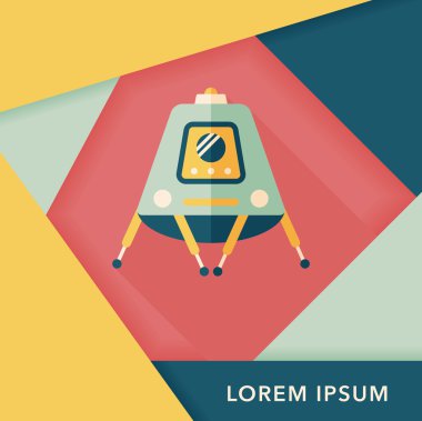 Uzun Gölge, eps10 ile alan Rover düz simgesi