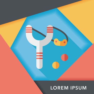 Uzun Gölge, eps10 sapan düz simgesi