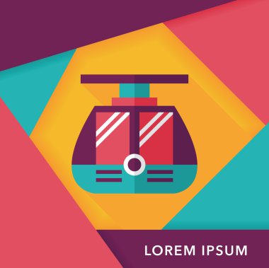 Uzun Gölge, eps10 tramvay düz simgesiyle