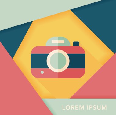 Uzun Gölge, eps10 ile kamera düz simgesi