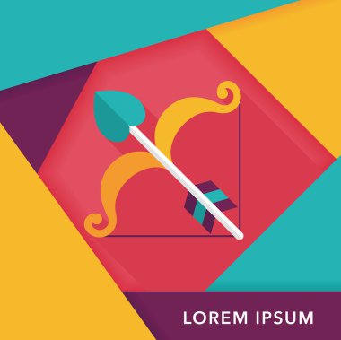 Sevgililer günü aşk tanrısı yay ve ok 