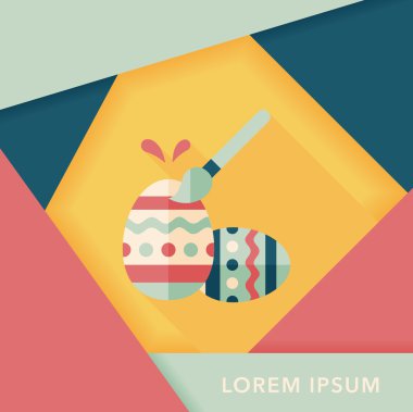 Uzun Gölge, eps10 Paskalya yortusu yumurta düz simgesiyle