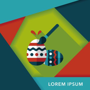 Uzun Gölge, eps10 Paskalya yortusu yumurta düz simgesiyle