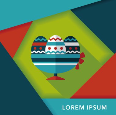 Uzun Gölge, eps10 Paskalya yortusu yumurta düz simgesiyle