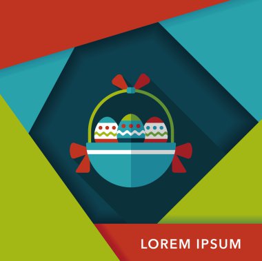 Uzun Gölge, eps10 Paskalya yortusu yumurta düz simgesiyle