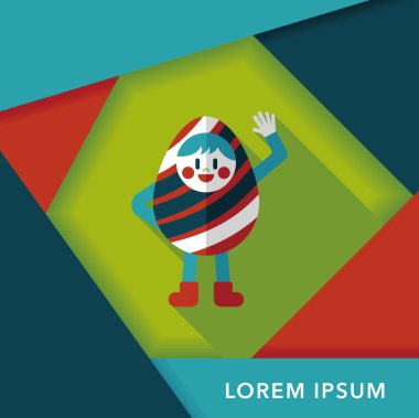 Uzun Gölge, eps10 Paskalya kostüm düz simgesiyle