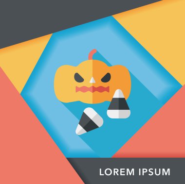 Uzun Gölge, eps10 ile kabak düz simgesi