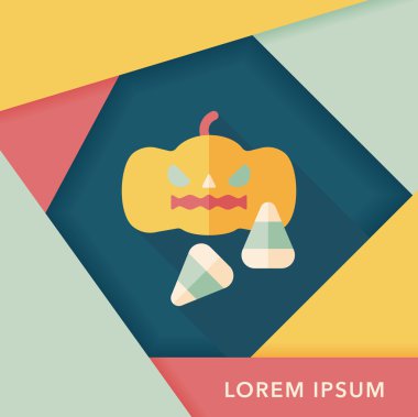 Uzun Gölge, eps10 ile kabak düz simgesi