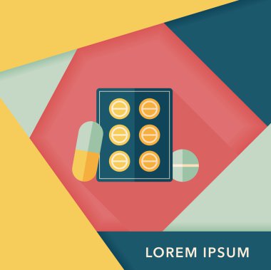 Uzun gölgeli yassı haplar