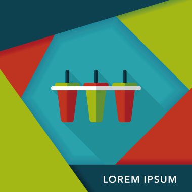 Uzun Gölge, eps10 ile mutfak eşyaları Buz yapıcı düz simgesi