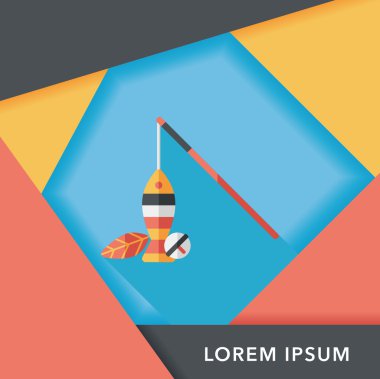 Evde beslenen hayvan kedi oyuncak uzun gölge, eps10 düz simgesiyle 