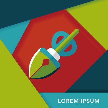 Evde beslenen hayvan köpek poo ekipman düz simgesi uzun gölge, eps10 ile al