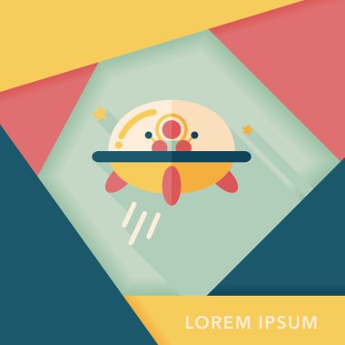 Uzun Gölge, eps10 alanı düz simgesiyle