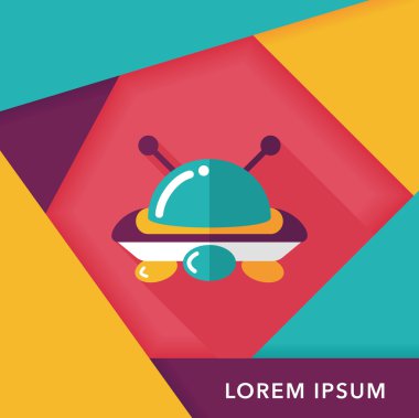 Uzun Gölge, eps10 alanı düz simgesiyle