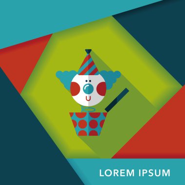 kutu düz simgesi ile uzun gölge, eps10 jack