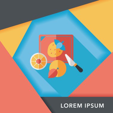 Uzun Gölge, eps10 ile kesme oyuncak düz simgesi