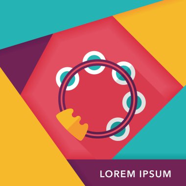 Tef uzun gölge düz simgesi