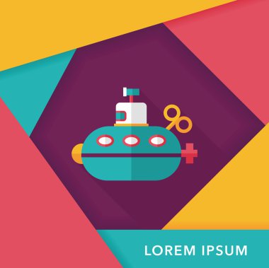 Uzun Gölge, eps10 ile denizaltı düz simgesi