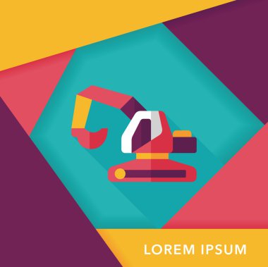 Uzun Gölge, eps10 ile ulaşım tarak düz simgesi