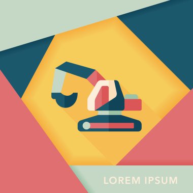 Uzun Gölge, eps10 ile ulaşım tarak düz simgesi