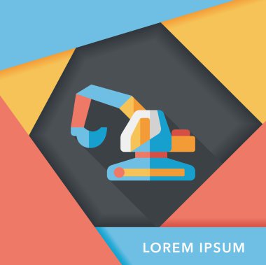 Uzun Gölge, eps10 ile ulaşım tarak düz simgesi