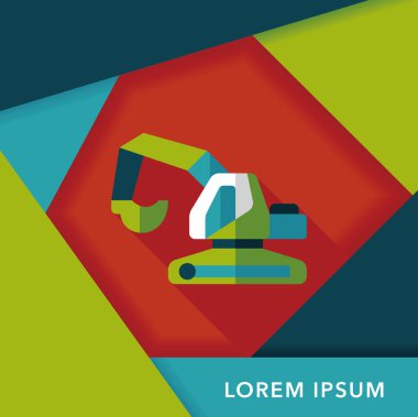 Uzun Gölge, eps10 ile ulaşım tarak düz simgesi