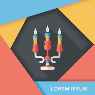 Christmas mum uzun gölge, eps10 düz simgesiyle