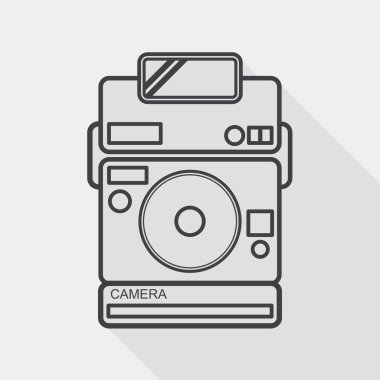 Uzun Gölge, eps10 ile kamera düz simgesi