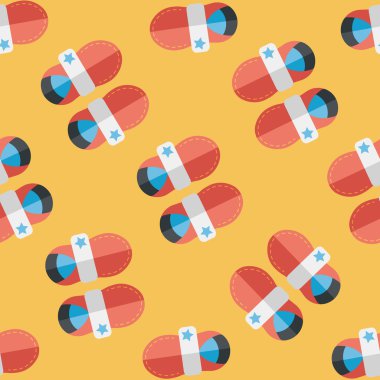 uzun gölge ile bebek patik düz simgesi