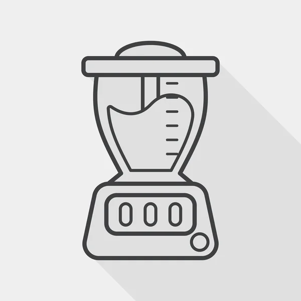 Juice machine flat icon with long shadow, eps10 — стоковый вектор