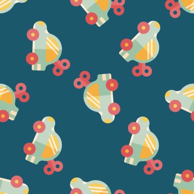 oyuncak araba düz simgesi ile uzun gölge, eps10