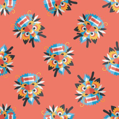 Çin yeni yılı düz simgesi ile uzun gölge, eps10, dragon ve