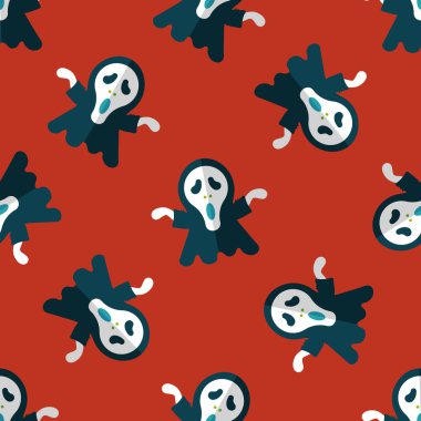 Azrail düz simgesi ile uzun gölge, eps10