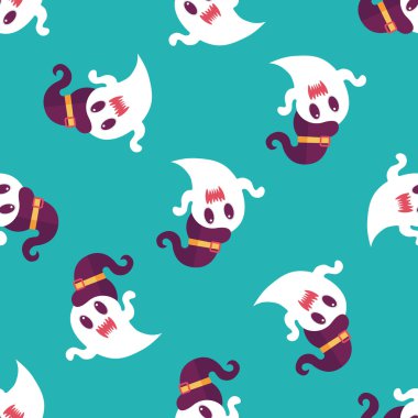 Ghost lapos ikon a hosszú árnyék, eps10