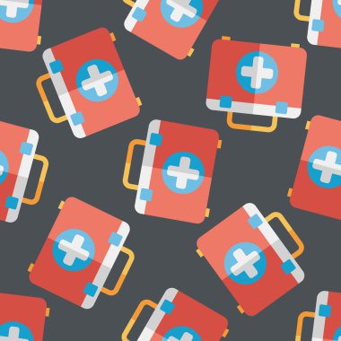 Uzun Gölge, eps10 ile ilk yardım kiti düz simgesi