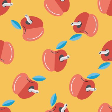 Apple düz simgesi ile uzun gölge, eps10