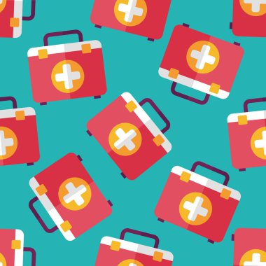 Uzun Gölge, eps10 ile ilk yardım kiti düz simgesi